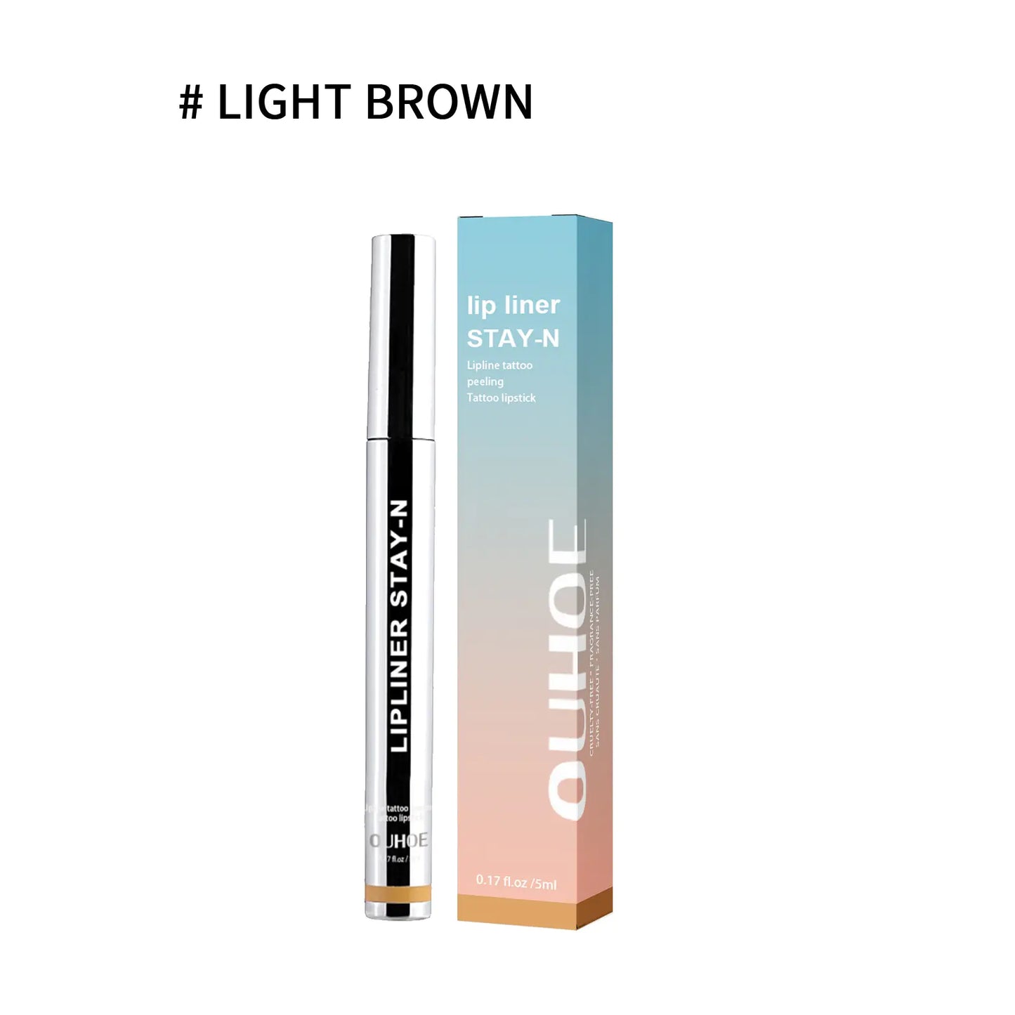 Smear-proof Peeling Lip Liner for Plump Lip Color