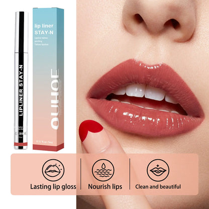Smear-proof Peeling Lip Liner for Plump Lip Color