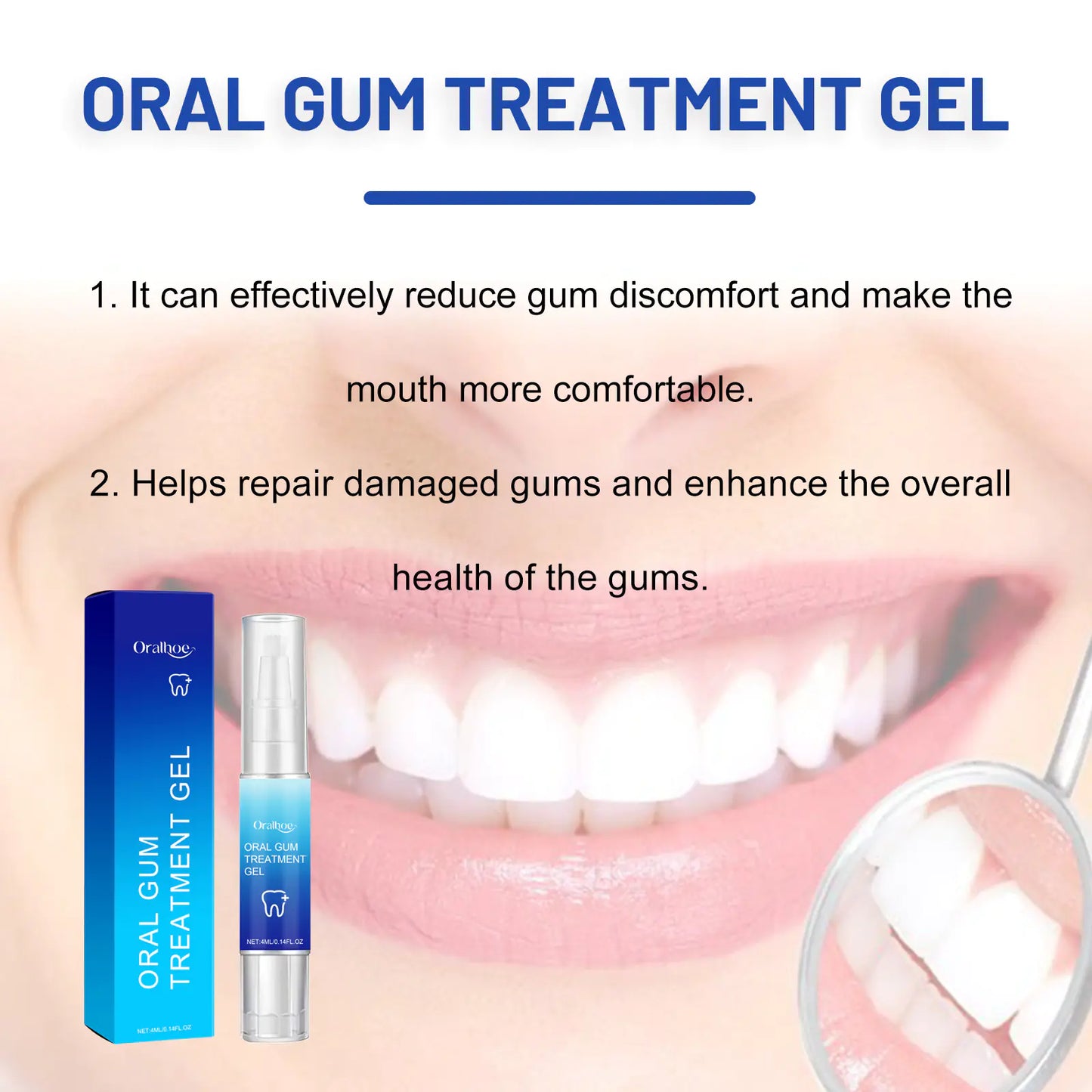 ORALHOE Gum Repair Gel for Pain Relief and Freshness